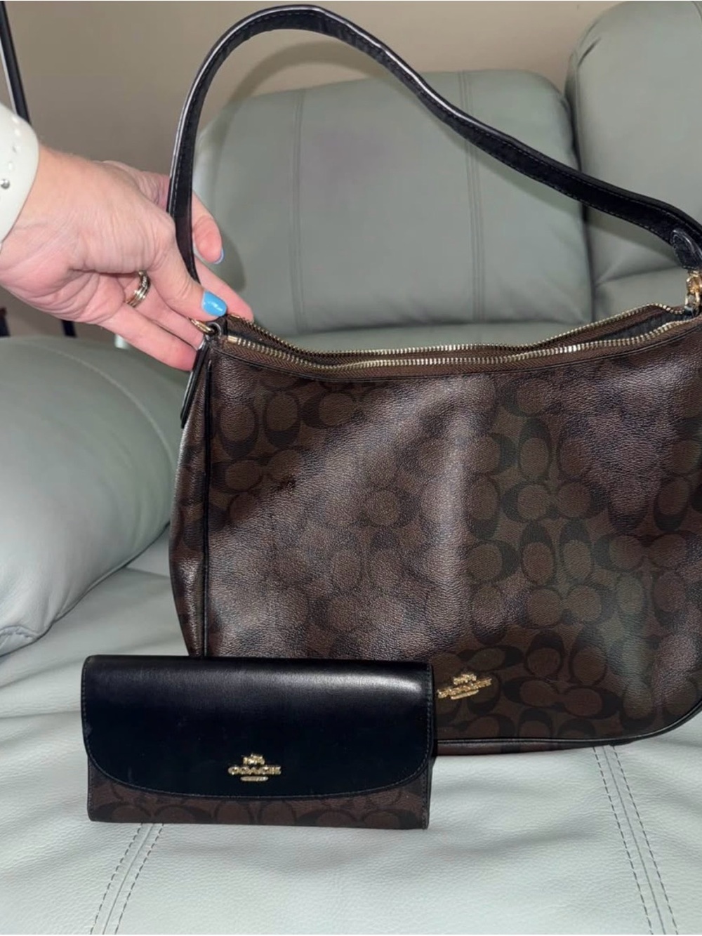 🖤 Coach Purse & Wallet Set 🤎